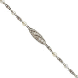 Vintage Tiffany & Co. 82" Long Diamond & Seed Pearl Necklace