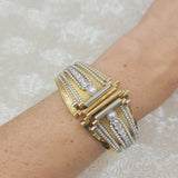 1935 Boucheron Diamond and Pearl Cuff Bracelet and Brooches