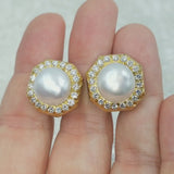 Henry Dunay Pearl & Diamond Earrings
