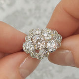 5.55ct Antique Diamond Engagement Ring in Platinum